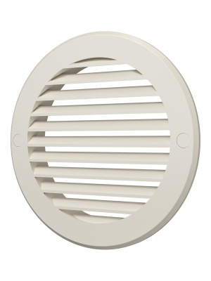 Решетка вентиляционная РКН фланец D125 D161 ASA Ivory ERA