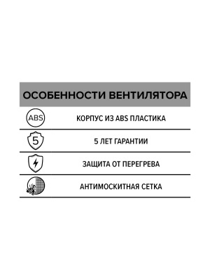 Вентилятор накладной NEO D125 сетка ERA