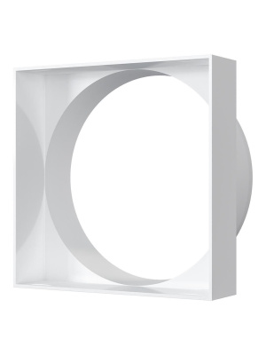 Переходник КВ D100 100x100 пластик ERA