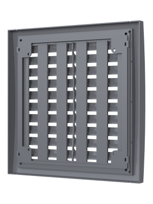 Решетка вентиляционная РРПН разъемная регулируемая 150х150 ASA Gray ERA