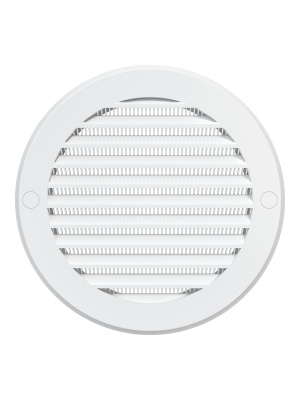 Решетка вентиляционная РКС фланец D125 сетка D161 пластик ERA