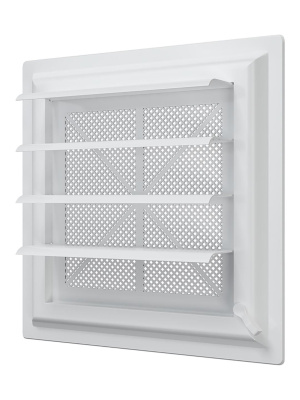 Решетка вентиляционная AIRVENT регулируемая жалюзи 281х281 пластик ERA
