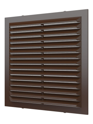 Решетка вентиляционная С сетка 138х138 пластик Brown ERA