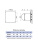 Панель AEON D100/125 179х179 стекло матовое Silver clear серебристое DICITI