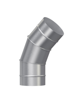 Отвод OTG D150 45° оцинк.сталь ERA PRO